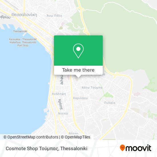 Cosmote Shop Τούμπας map