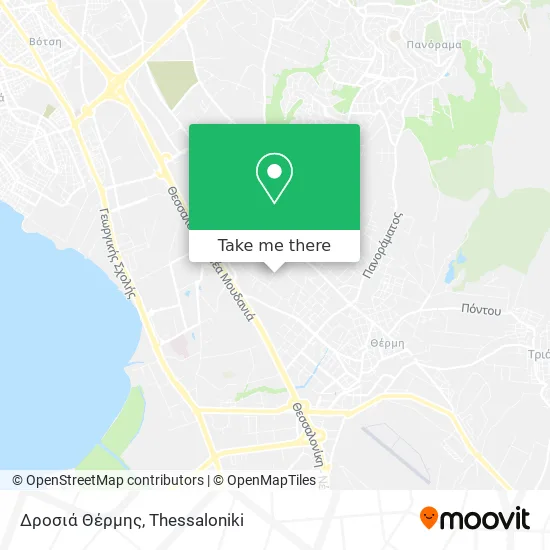 Δροσιά Θέρμης map