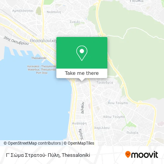 Γ' Σώμα Στρατού- Πύλη map