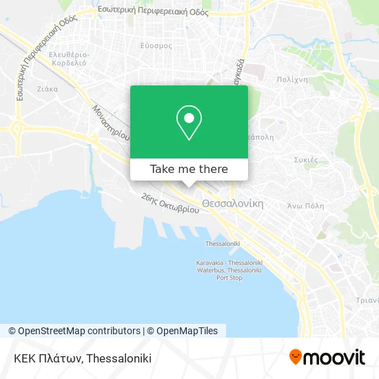 ΚΕΚ Πλάτων map