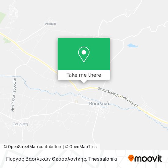 Πύργος Βασιλικών Θεσσαλονίκης map