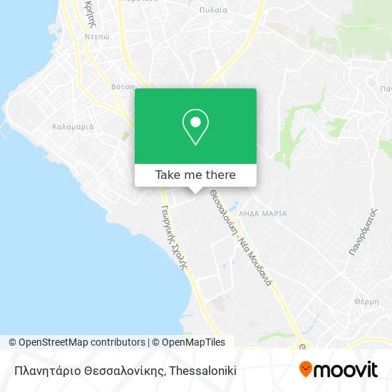 Πλανητάριο Θεσσαλονίκης map