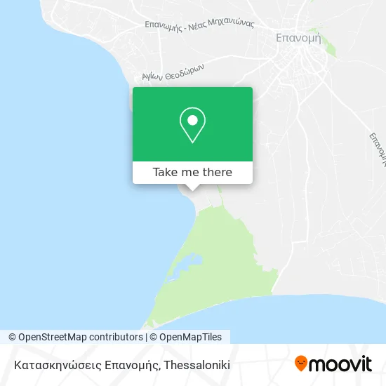 Κατασκηνώσεις Επανομής map