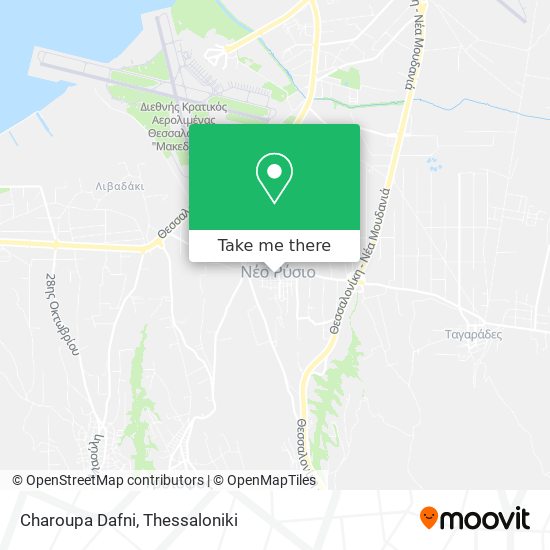 Charoupa Dafni map