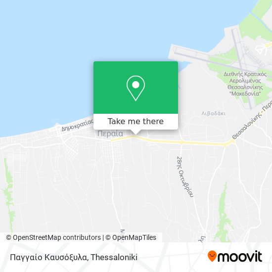 Παγγαίο Καυσόξυλα map