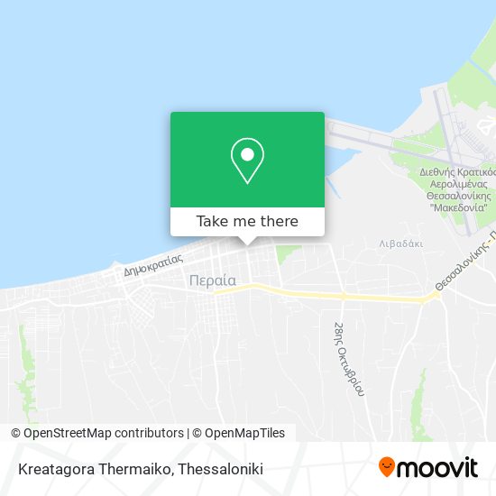 Kreatagora Thermaiko map