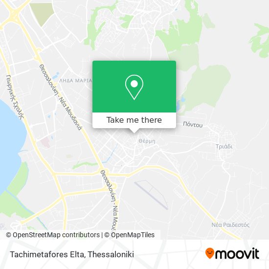 Tachimetafores Elta map