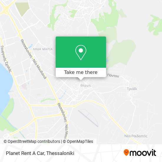 Planet Rent A Car map