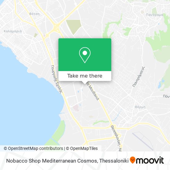 Nobacco Shop Mediterranean Cosmos map