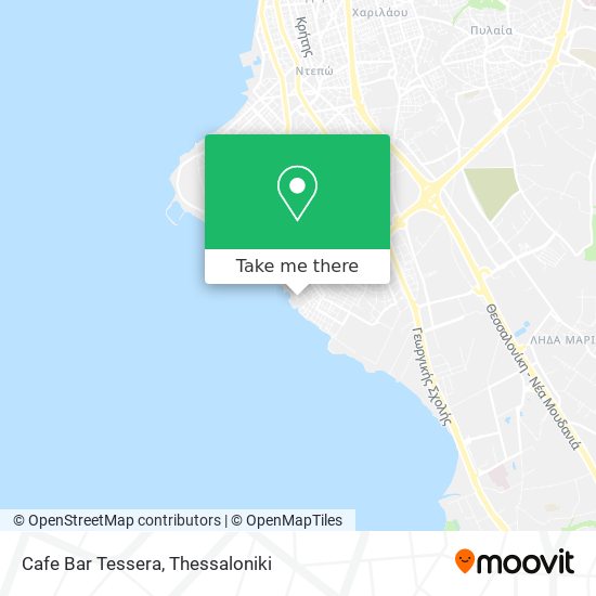Cafe Bar Tessera map