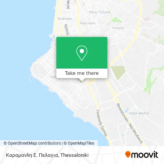 Καραμανλη E. Πελαγια map