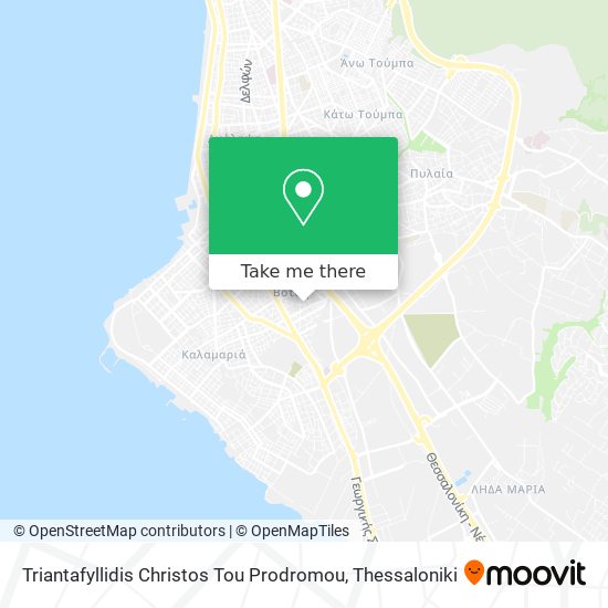 Triantafyllidis Christos Tou Prodromou map