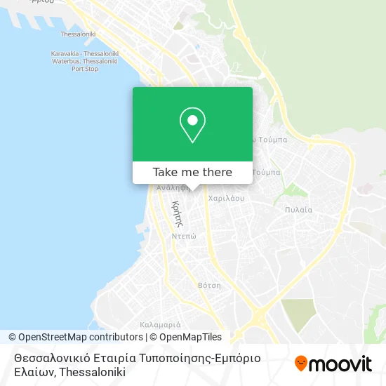 Θεσσαλονικιό Εταιρία Τυποποίησης-Εμπόριο Ελαίων map