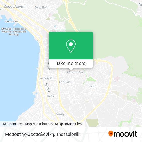 Μασούτης-Θεσσαλονίκη map