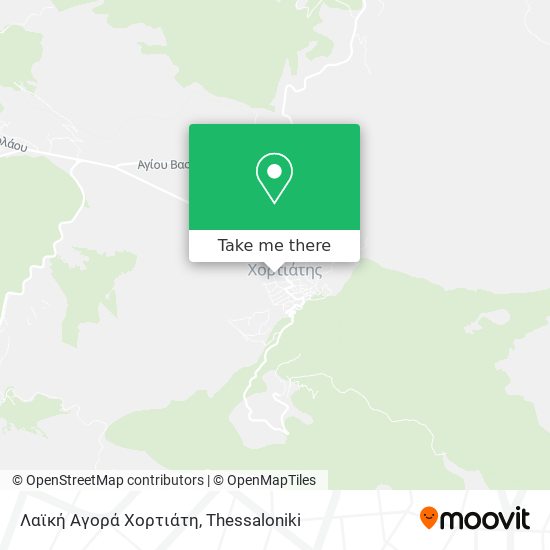 Λαϊκή Αγορά Χορτιάτη map