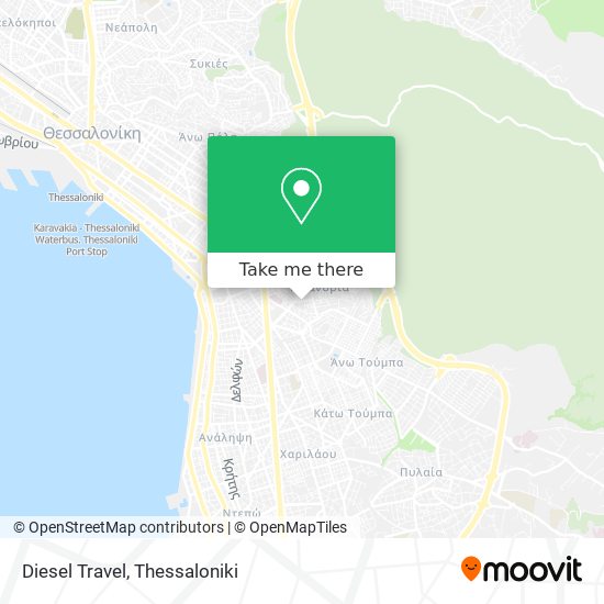 Diesel Travel map