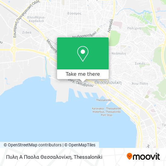 Πυλη Α Παολα Θεσσαλονίκη map