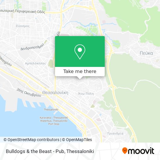 Bulldogs & the Beast - Pub map