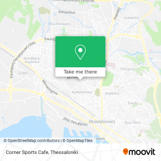 Corner Sports Cafe map