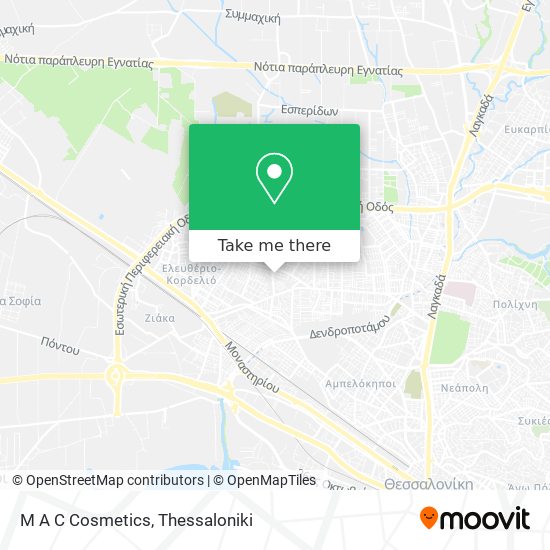 M A C Cosmetics map