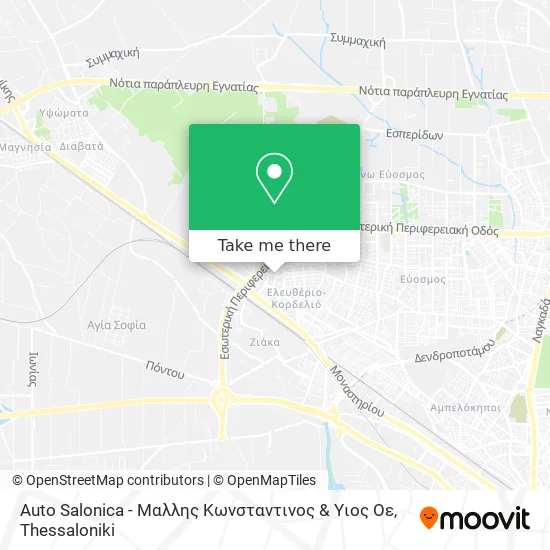 Auto Salonica - Μαλλης Κωνσταντινος & Υιος Οε map