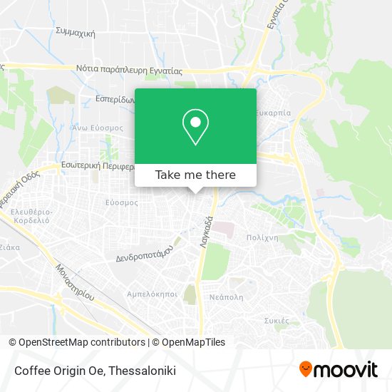 Coffee Origin Oe map