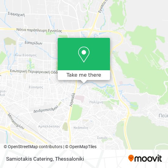 Samiotakis Catering map