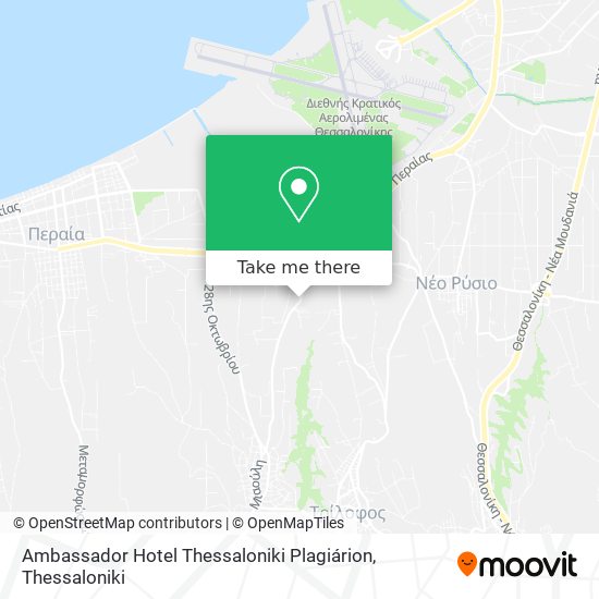 Ambassador Hotel Thessaloniki Plagiárion map