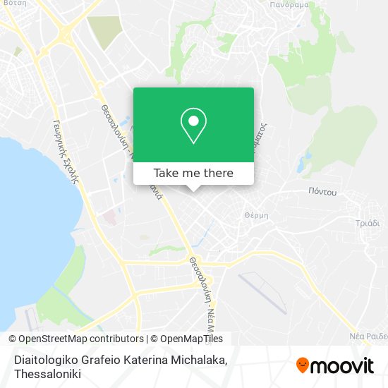 Diaitologiko Grafeio Katerina Michalaka map