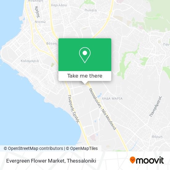 Evergreen Flower Market map