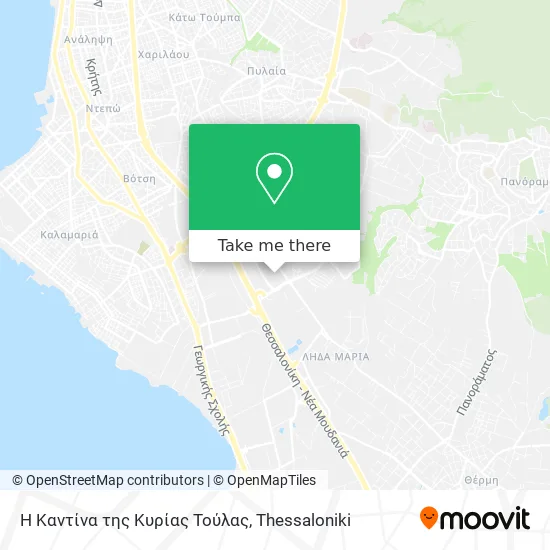 Η Καντίνα της Κυρίας Τούλας map
