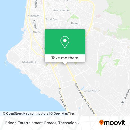 Odeon Entertainment Greece map