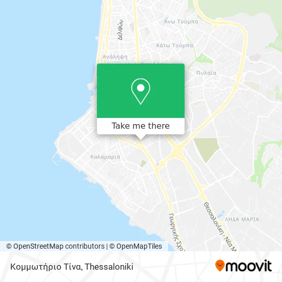 Κομμωτήριο Τίνα map