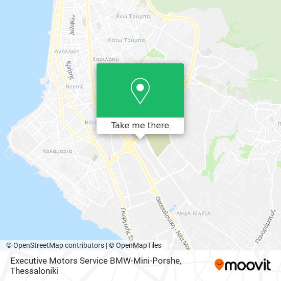 Executive Motors Service BMW-Mini-Porshe map