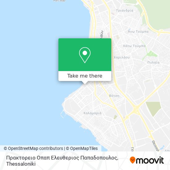 Πρακτορειο Οπαπ Ελευθεριος Παπαδοπουλος map