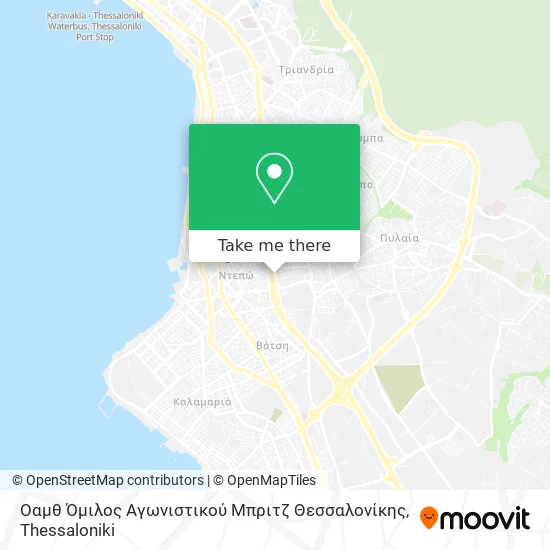 Οαμθ Όμιλος Αγωνιστικού Μπριτζ Θεσσαλονίκης map