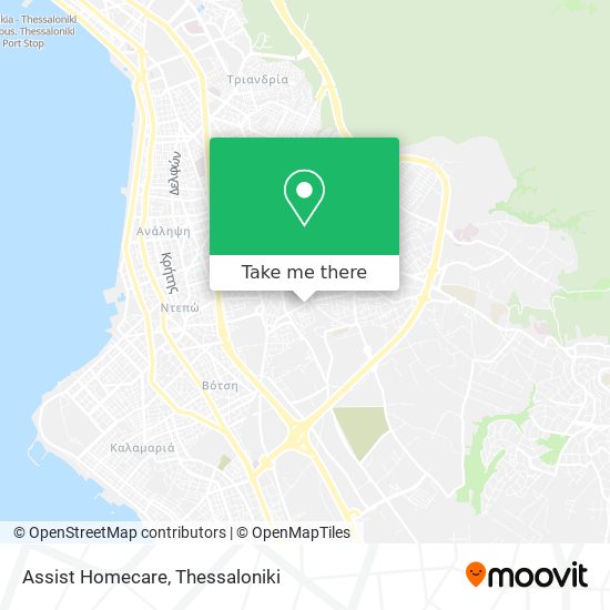 Assist Homecare map