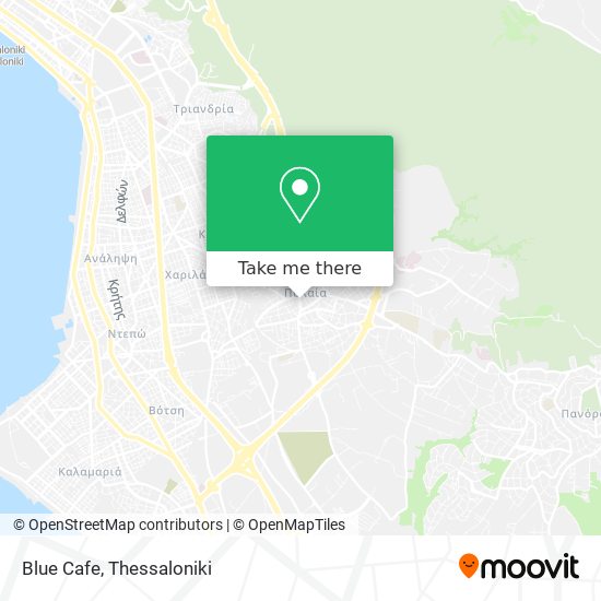 Blue Cafe map