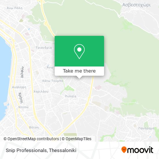 Snip Professionals map