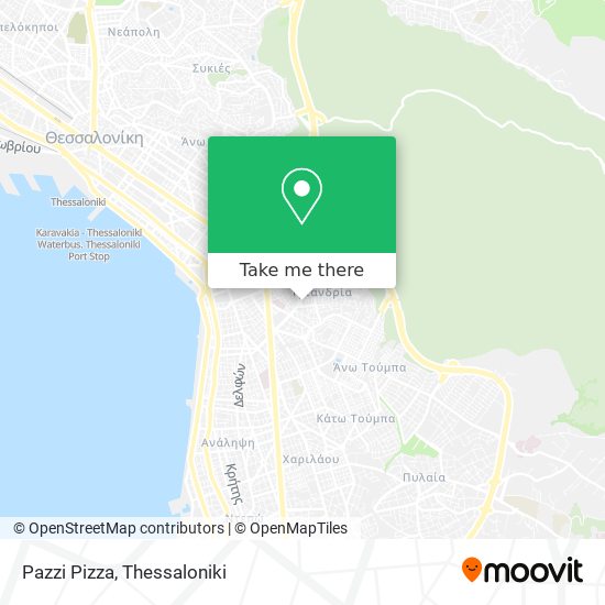 Pazzi Pizza map