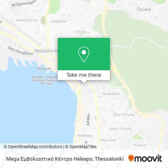 Mega Εμβολιαστικό Κέντρο Helexpo map