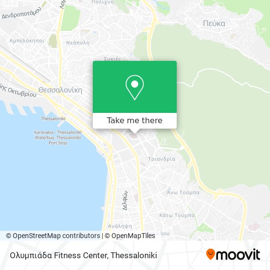 Ολυμπιάδα Fitness Center map