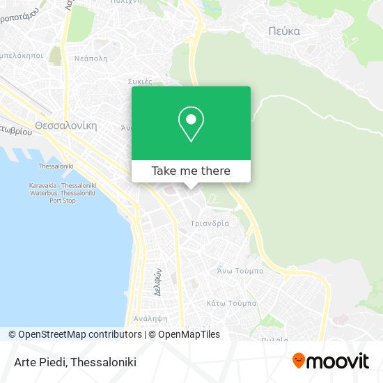 Arte Piedi map