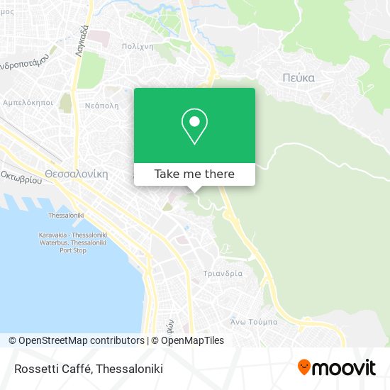 Rossetti Caffé map