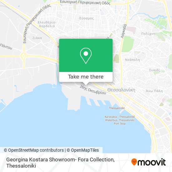 Georgina Kostara Showroom- Fora Collection map