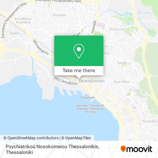 Psychiatrikoú Nosokomeíou Thessaloníkis map