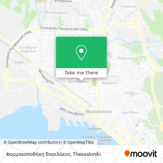 Φαρμακαποθήκη Βασιλάκος map