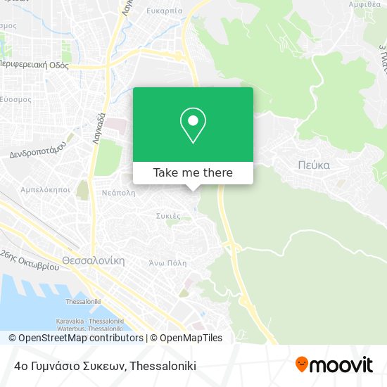 4ο Γυμνάσιο Συκεων map