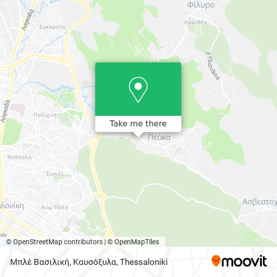 Μπλέ Βασιλική, Καυσόξυλα map