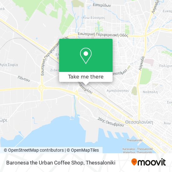 Baronesa the Urban Coffee Shop map